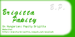 brigitta papity business card